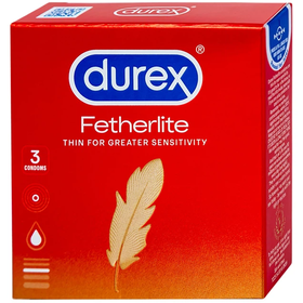Bao cao su Durex Fetherlite 52mm siêu mỏng , độ bảo vệ cao (3 cái)