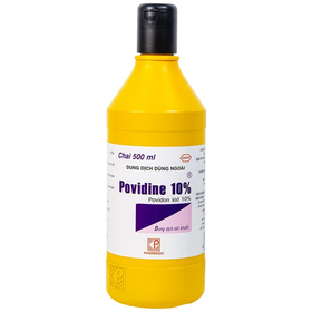 Dung dịch Povidine 10% sát trùng, sát khuẩn vết thương (500ml)