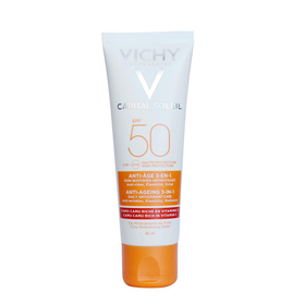 Kem chống nắng có màu Vichy Capital Soleil Anti-Ageing 3-In-1 SPF50 giảm các dấu hiệu lão hóa (50ml)