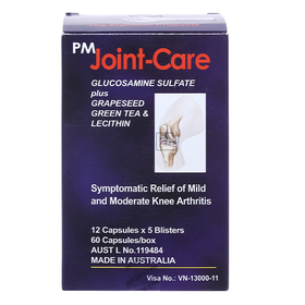 Thuốc PM Joint-Care hỗ trợ giảm triệu chứng viêm khớp gối nhẹ và trung bình (60 viên)