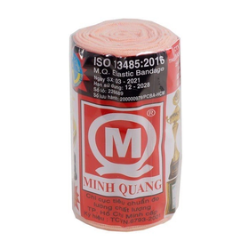 Băng thun 2 móc Minh Quang dùng để băng nén ép cầm máu, cố định khớp (8,4cm x 540cm)