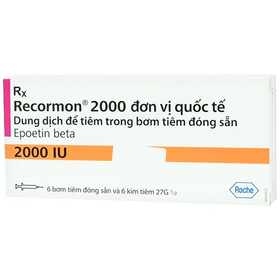 Thuốc Recormon 2000IU Roche điều trị bệnh thiếu máu (6 ống)
