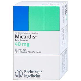 Thuốc Micardis 40mg điều trị tăng huyết áp (3 vỉ x 10 viên)