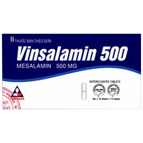 Thuốc Vinsalamin 500mg Vinphaco điều trị viêm loét đại trực tràng chảy máu, bệnh Crohn (30 viên)