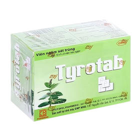 Thuốc Tyrotab  hỗ trợ điều trị các bệnh ở họng, ở miệng (80 viên)