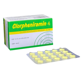 Thuốc Clorpheniramin Meleat 4mg Domesco điều trị triệu chứng dị ứng do sốt (2800 viên)