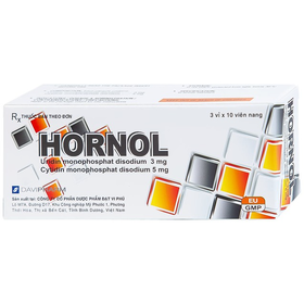 Thuốc Hornol trị đau dây thần kinh, thần kinh ngoại biên (3 vỉ x 10 viên)