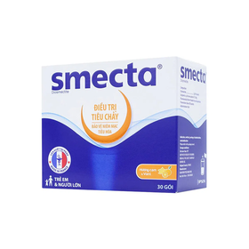 Thuốc bột Smecta  điều trị tiêu chảy, bảo vệ niêm mạc tiêu hoá (30 gói)