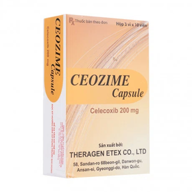 Thuốc Ceozime 200mg Theragen Etex điều trị triệu chứng viêm khớp (30 viên)