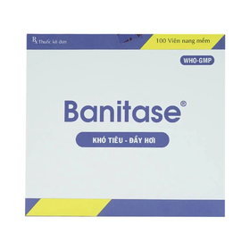 Thuốc Banitase Phil Inter điều trị khó tiêu đầy hơi ở dạ dày (100 viên)