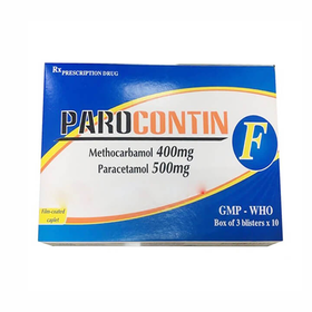 Thuốc Parocontin F Tipharco giúp giảm đau thắt xương khớp (3 vỉ x 10 viên)