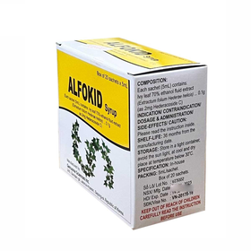 Thuốc Alfokid Syrup điều trị viêm phế quản (20 gói)