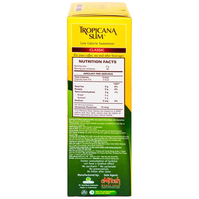 Đường ăn kiêng Tropicana Slim Classic hộp 100g (50 gói x 2g)