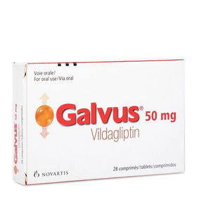 Thuốc Galvus 50mg Novartis điều trị đái tháo đường type 2 (2 vỉ x 14 viên)