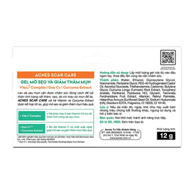 Gel Acnes Scar Care hỗ trợ mờ sẹo, giảm nhanh thâm mụn (12g)