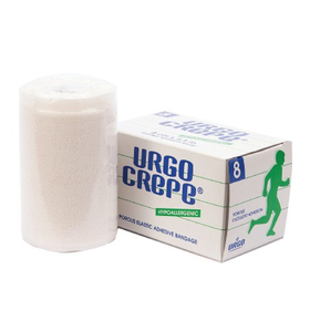 Băng keo lụa Urgo Crepe có độ dính lâu, dùng để băng các vết thương ngoài da (10cm x 4.5m)