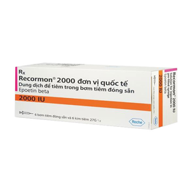 Thuốc Recormon 2000IU Roche điều trị bệnh thiếu máu (6 ống)