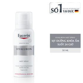 Xịt khoáng Eucerin Hyaluron Mist Spray cấp ẩm cho da suốt 24h (50ml)