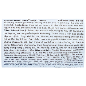 Gel bôi trơn Durex Play Classic hỗ trợ giảm sự khó chịu trong khi quan hệ (50ml)