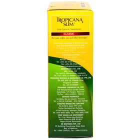 Đường ăn kiêng Tropicana Slim Classic hộp 100g (50 gói x 2g)