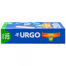 Băng cá nhân vải độ dính cao Urgo Durable dùng để bảo vệ vết thương (102 miếng)