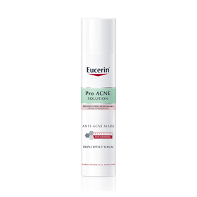 Combo Eucerin Poreless Solution Pore Minimizer Serum 30ml + Eucerin Pro Acne Cleansing Gel 200ml giúp thu nhỏ lỗ chân lông và giảm mụn.