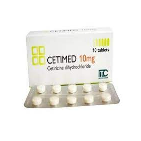 Thuốc Cetimed 10mg điều trị viêm mũi dị ứng, mề đay (10 viên )