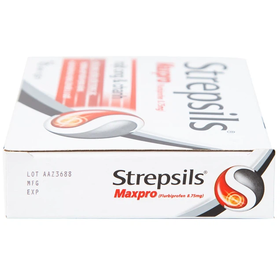 Viên ngậm Strepsils Maxpro điều trị đau họng (16 viên)