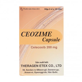 Thuốc Ceozime 200mg Theragen Etex điều trị triệu chứng viêm khớp (30 viên)