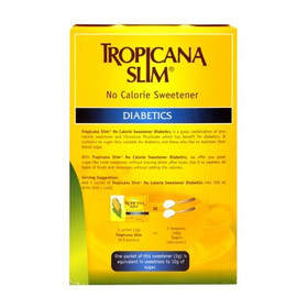 Đường bắp ăn kiêng Tropicana Slim No Calorie Sweetener Diabetics cho người tiểu đường (2g x 50 gói)