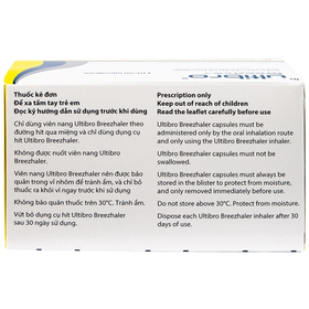 Thuốc Ultibro Breezhaler 110/50mcg điều trị duy trì COPD (30 viên)