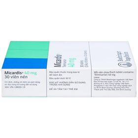 Thuốc Micardis 40mg điều trị tăng huyết áp (3 vỉ x 10 viên)