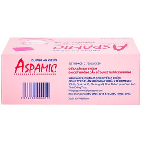 Đường ăn kiêng Aspamic Domesco hỗ trợ người tiểu đường, ăn kiêng (1g x 50 gói)