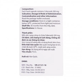 Thuốc Ceozime 200mg Theragen Etex điều trị triệu chứng viêm khớp (30 viên)