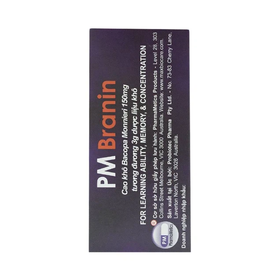 Thuốc PM Branin hỗ trợ cải thiện và duy trì chức năng não (5 vỉ x 12 viên)