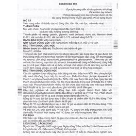 Thuốc Esserose 450mg giúp cải thiện bệnh lý gan (5 vỉ x 10 viên)