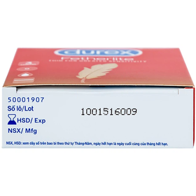 Bao cao su Durex Fetherlite 52mm siêu mỏng , độ bảo vệ cao (3 cái)