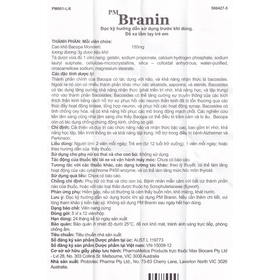 Thuốc PM Branin hỗ trợ cải thiện và duy trì chức năng não (5 vỉ x 12 viên)