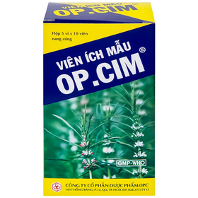 Viên Ích Mẫu OP.CIM OPC hỗ trợ điều trị rối loạn kinh nguyệt (5 vỉ x 10 viên)