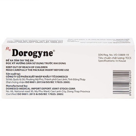 Thuốc Dorogyne Domesco điều trị nhiễm trùng răng miệng cấp (2 vỉ x 10 viên)