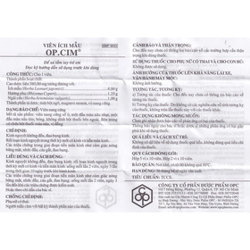 Viên Ích Mẫu OP.CIM OPC hỗ trợ điều trị rối loạn kinh nguyệt (5 vỉ x 10 viên)