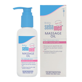 Dầu Massage Sebamed Baby Soothing Massage Oil pH 5.5 giúp dưỡng ẩm cho bé (Chai 150ml)