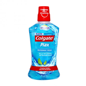 Nước súc miệng hương bạc hà sảng khoái Colgate Mouthwash Plax Peppermint Fresh cho hơi thở thơm mát (250ml)