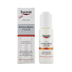 Tinh chất Eucerin Hyaluron-Filler Aox Essence giúp cấp ẩm và giảm dâu hiệu lão hoá (Chai 30ml)