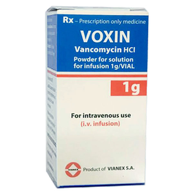 Thuốc tiêm VOXIN 1G điều trị nhiễm khuẩn (1 lọ bột x 1 ống dung môi 10ml)