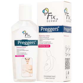 Sữa dưỡng thể Fixderma Preggers Elasticity Lotion dưỡng ẩm, giảm rạn da cho phụ nữ trong &amp; sau sinh (100ml)