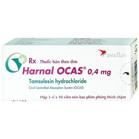 Thuốc Harnal Ocas 0.4mg Astellas điều trị hội chứng tăng sản lành tính ở tuyến tiền liệt (3 vỉ x 10 viên)