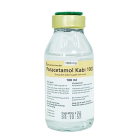 Thuốc Paracetamol Kabi 1000mg Fresenius Kabi giúp giảm đau, hạ sốt (48 chai x 100ml)