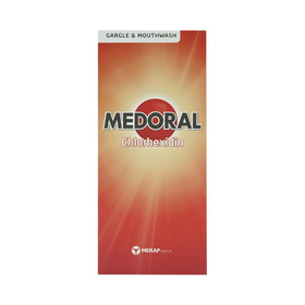 Nước súc miệng Medoral Merap hỗ trợ điều trị viêm họng, viêm amidan (250ml)