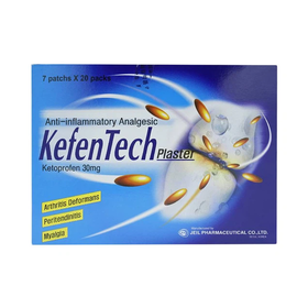 Miếng dán Kefentech Plaster Jeil chống viêm bao gân, đau cơ (20 gói)